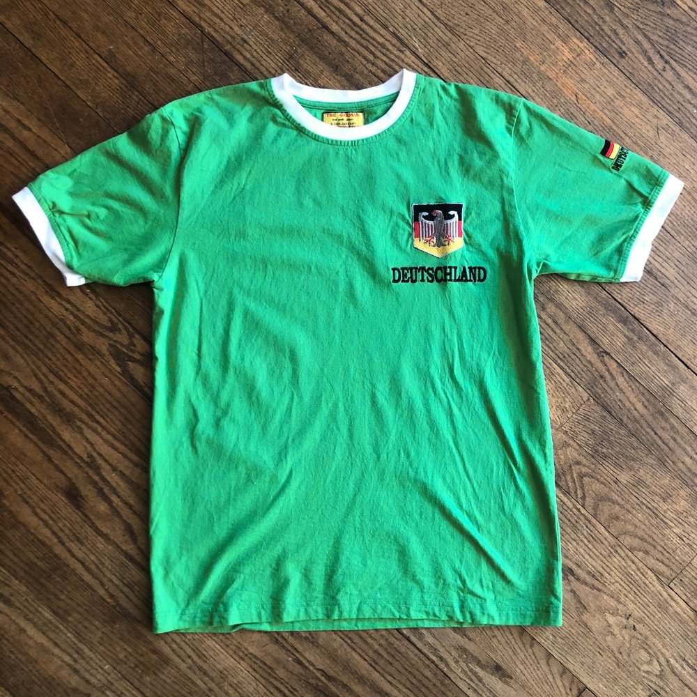 Embroidered Deutschland T-Shirt Made in Germany XL